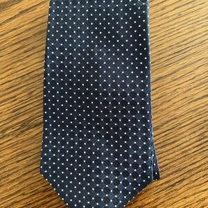 Tommy Hilfiger Blue and White Polka Dot Tie